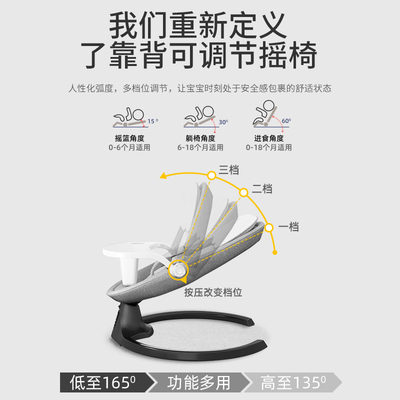 哄娃神器婴儿摇摇椅新生儿摇摇床宝宝电动摇篮带娃睡觉安抚椅哄睡