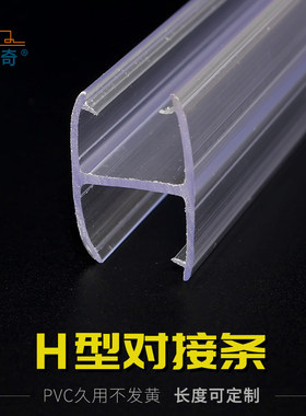 大H型玻璃门缝防风密封条无框阳台门窗封边条淋浴房浴室门挡水条