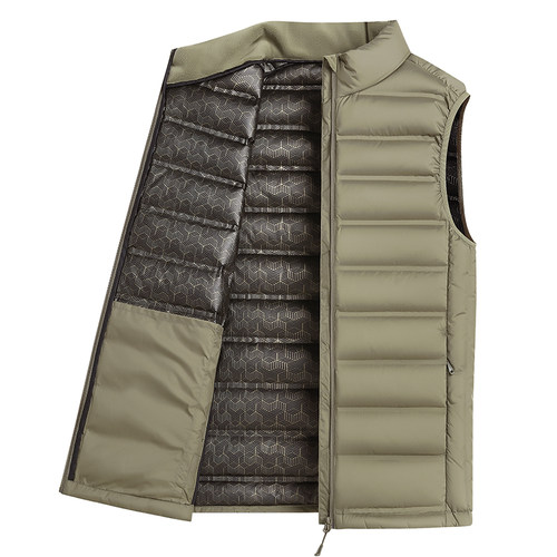 大尺码轻薄羽绒马甲男加肥加大保暖坎肩马夹背心秋冬羽绒服300斤