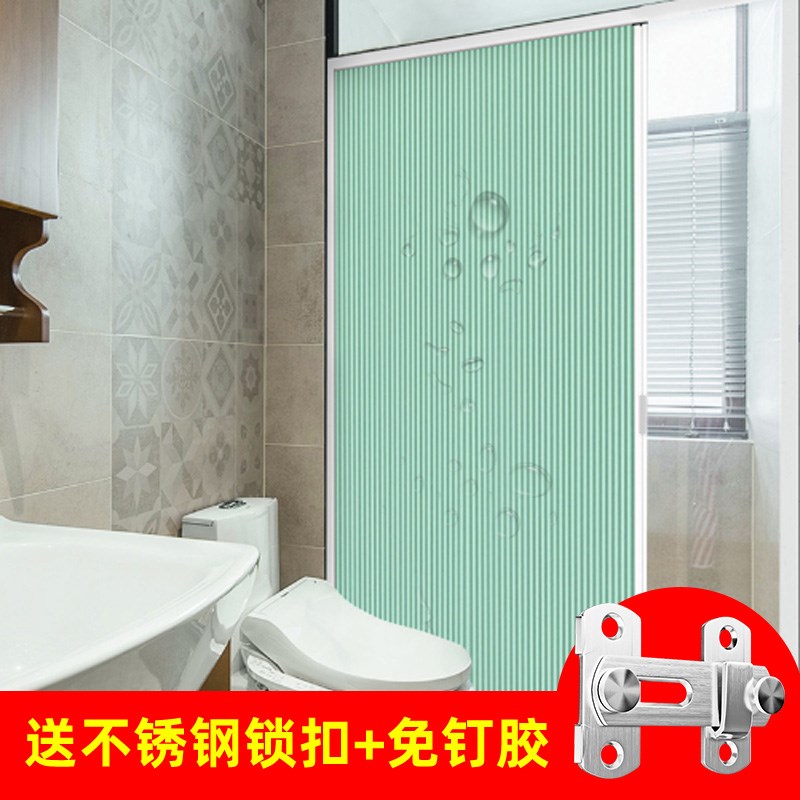 定制折叠门淋浴隔断卫生间浴室蜂巢推拉门隐形厕所厨房卧室免打孔