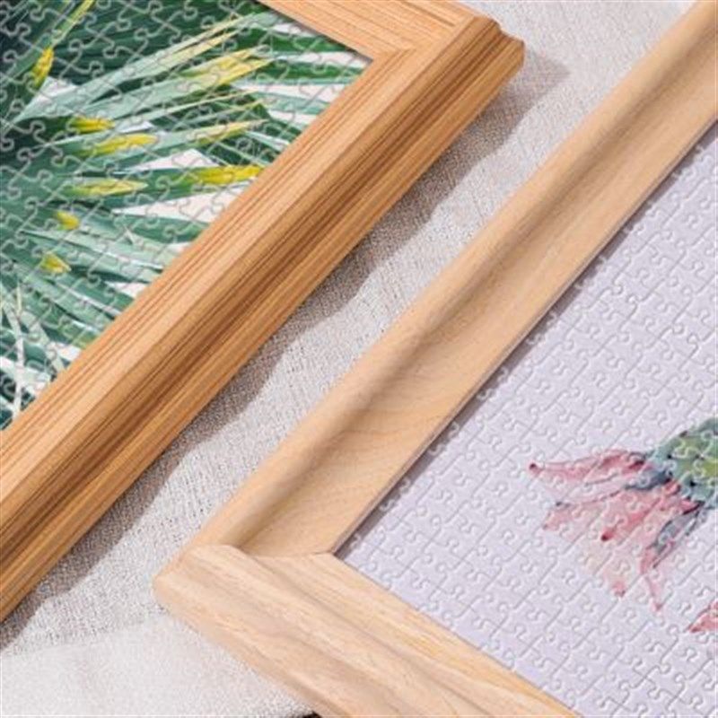 新款实木拼图相框裱框1000片画框框架裱框挂墙块拼图框50×75外框,家居饰品,相框/画框,淘宝优惠券,粉丝福利购,淘宝优惠卷