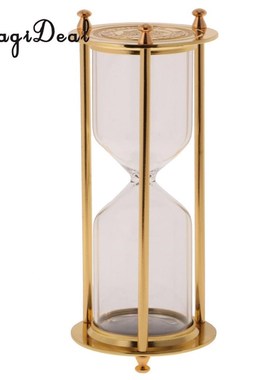 MagiDeal helf Display Count Down Empty Sand Glass Hourglass