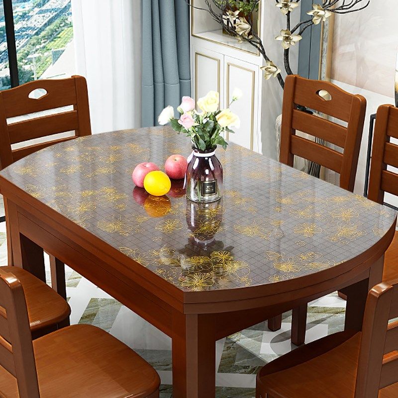 新款弧形椭圆形折叠餐桌垫茶几垫防水防油免洗PVC塑料软玻璃桌布,居家布艺,桌布,淘宝优惠券,粉丝福利购,淘宝优惠卷