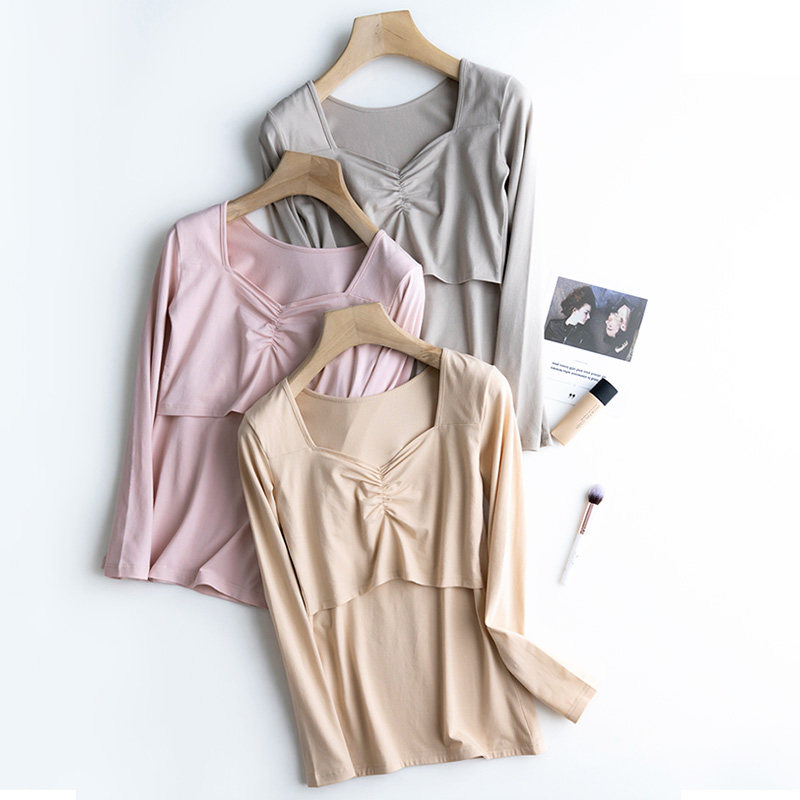 哺乳上衣夏季薄款大码孕妇秋衣纯棉睡衣I产后喂奶长袖打底衫月子,孕妇装/孕产妇用品/营养,秋衣,淘宝优惠券,粉丝福利购,淘宝优惠卷