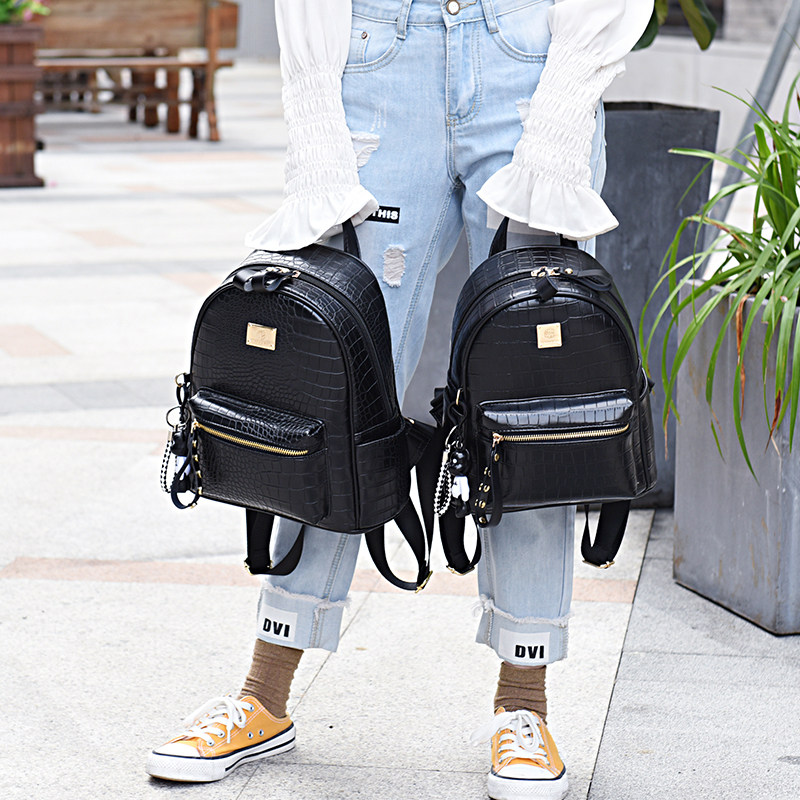 网红双肩包女2021新款潮韩版时尚百搭皮质包包迷你女士背包小书包,箱包皮具/热销女包/男包,双肩背包,淘宝优惠券,粉丝福利购,淘宝优惠卷