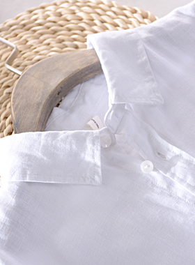 现货Neaw Designer Italy Style 100% Linen Long-sleeved Shirt