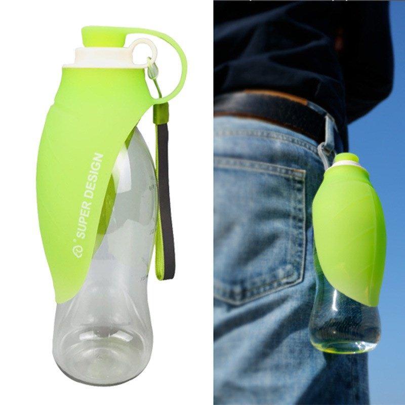 580ml Portable Pet pDog fater Bottle SoWt Silicone Lefa Desi