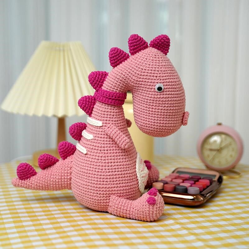 菲菲姐萌趣恐龙玩偶孕妇打发时间手工编织diy钩针毛线团材料包,服饰配件/皮带/帽子/围巾,DIY编织材料包,淘宝优惠券,粉丝福利购,淘宝优惠卷