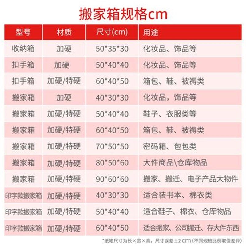 搬家纸箱特大号五层特硬加w厚搬家用收纳箱子打包纸箱定做快递