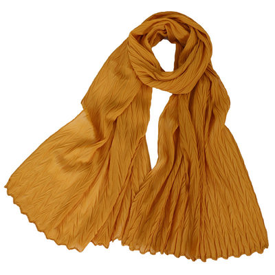 极速Pearl chiffon scarf women fashion pure color headscarf Y