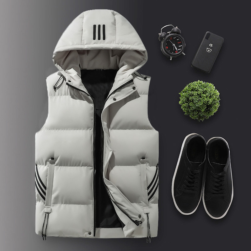 羽绒棉马甲男士秋冬季新款保暖外套加绒加厚棉衣外穿无袖背心马夹,男装,羽绒马甲,淘宝优惠券,粉丝福利购,淘宝优惠卷