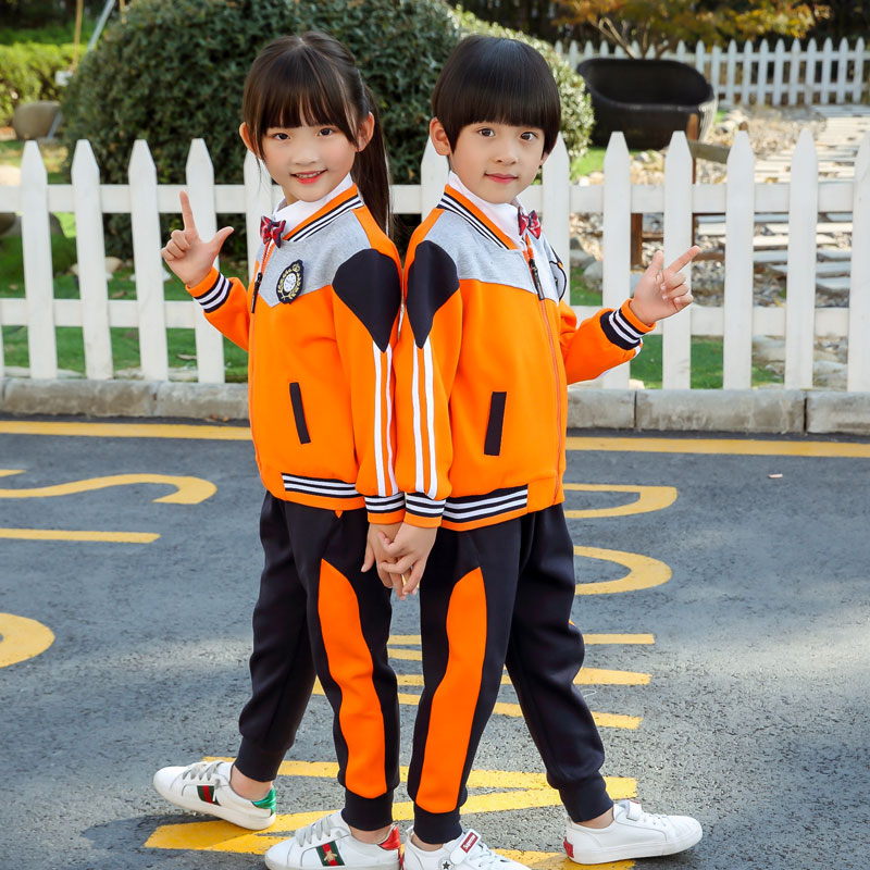 幼儿园园服春秋小学生运动班服两件英伦J校服套装儿童棒球服运动