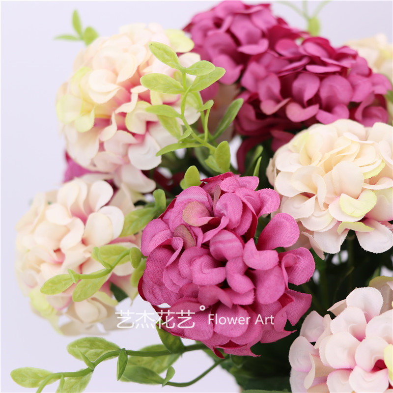 速发1pcs 10 flower head peony fake flowers luxury bouquet w