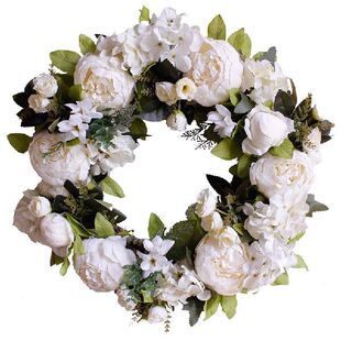 Front Artifici Door Artificial Garlands Inch Wreaths 速发16