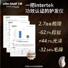 一梳到底 电动梳子护发梳顺髪头皮按摩非气垫梳气流 飞舶可携式