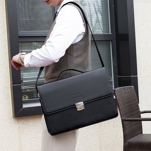 2022新款商务手提包男包公文包男大容量皮包公务包律师包办公包男