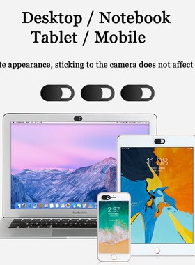 WebCam Cover Shutter Magnet Slider Plastic  iPhone Huawei We