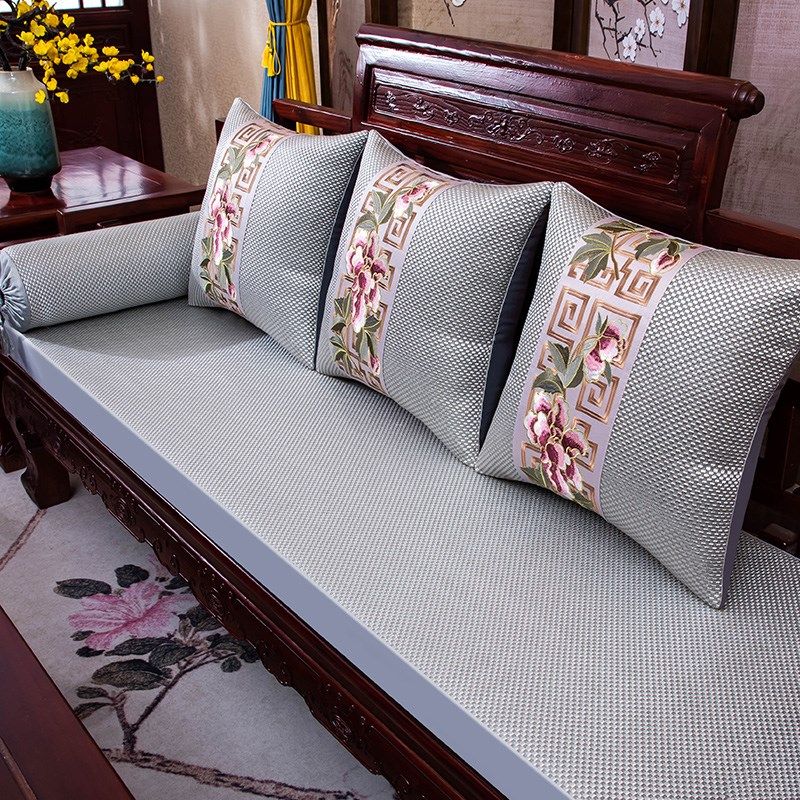 红木沙发坐垫夏季冰丝凉席沙发垫中式实木家具座垫夏天款防滑定制,居家布艺,沙发垫,淘宝优惠券,粉丝福利购,淘宝优惠卷