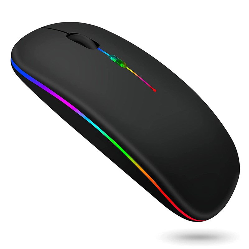 极速Wireless Mouse Bluetooth-compatible RGB Silent LED Backl