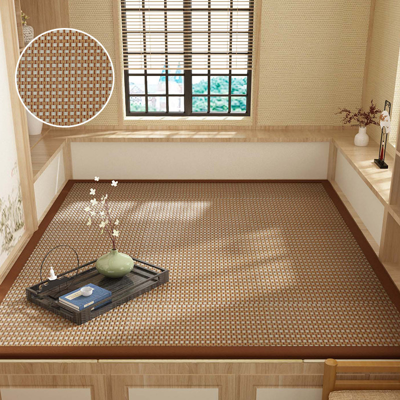 2024新款冰丝藤席卧室榻榻米床垫家用折叠软垫夏季打地铺凉席睡垫,床上用品,藤席,淘宝优惠券,粉丝福利购,淘宝优惠卷