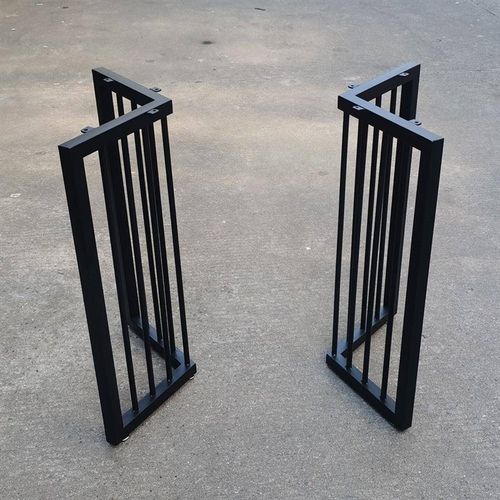 现货金属桌腿支架岩板轻奢餐桌脚办公桌桌架茶桌茶几底座台脚定制