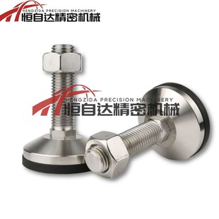 M12 M14 M20 不锈钢重载调整脚杯E L100 D80 M24 L150地脚 LWAD06