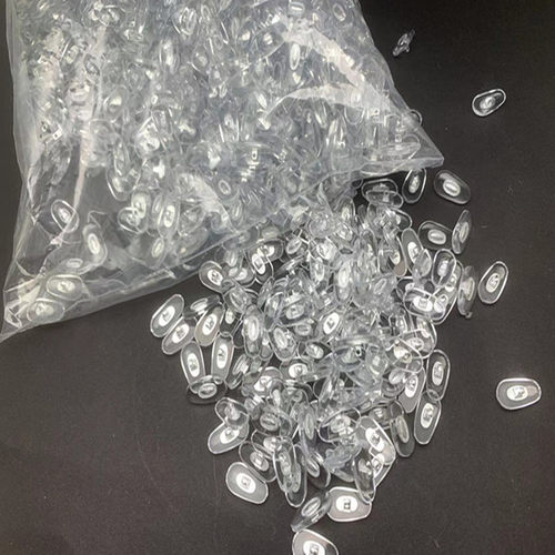 眼镜鼻托铝芯防滑鼻垫金属芯锁式PVC托叶银P金眼睛配件框架叶子