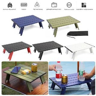 新品Mini Portable Camping Table Aluminum Alloy FoUldable Des