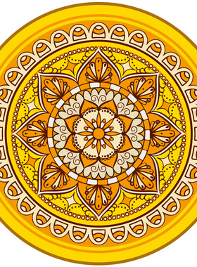 黄色圆形地垫2023新款金色防滑除尘入户门卧室客厅家用Z门对门垫