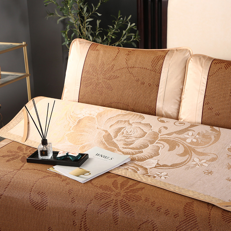 冰丝凉席1.8m床三件套可折叠1.5米藤席1.2草席子学生宿舍双面两用,床上用品,凉席/草席/麻席,淘宝优惠券,粉丝福利购,淘宝优惠卷