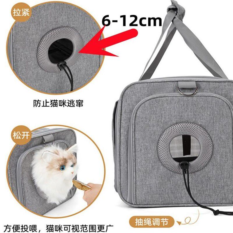 新款猫包宠物拉杆箱猫咪便携外出包可折叠透气中小型犬双猫携带包