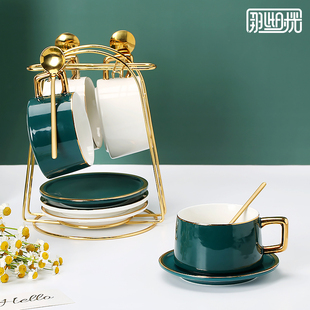 那些时光 欧式咖啡杯碟套装 奢华陶瓷英式下午茶杯家用咖啡杯套装
