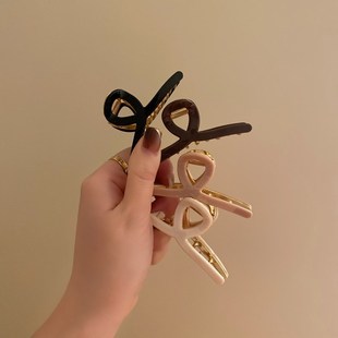 新发量少的发夹小号高级感小众金属抓夹刘海女夹子后脑勺新款中号