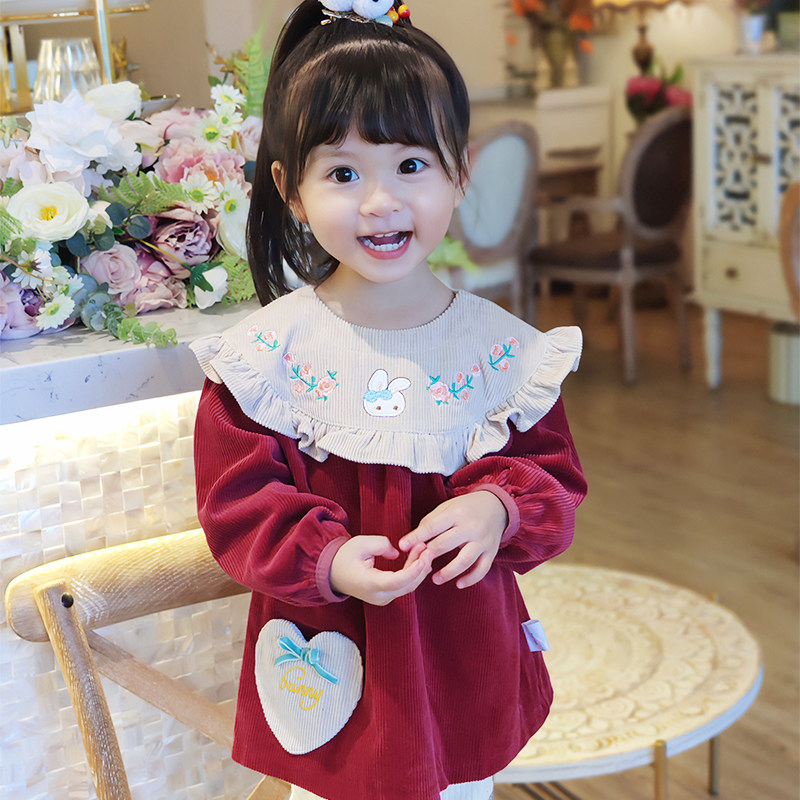 儿童围裙小公主罩衣冬季女宝宝洋气裙式反穿衣防水婴儿围兜衣防脏,童装/婴儿装/亲子装,反穿衣/罩衣,淘宝优惠券,粉丝福利购,淘宝优惠卷