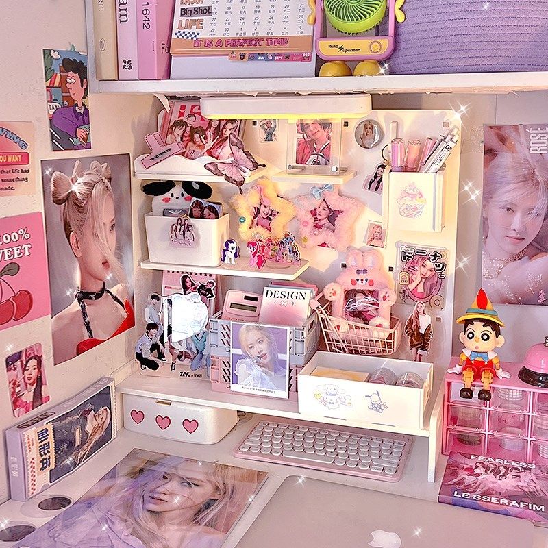 桌面洞洞板追星女孩小卡立牌展示透明抽屉式置物架吧唧谷子收纳1,收纳整理,整理架/置物架/收纳架,淘宝优惠券,粉丝福利购,淘宝优惠卷
