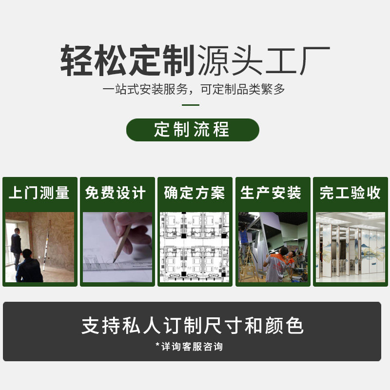 酒店活动隔断宴会厅饭店包u厢吊轨移动屏风办公室推拉折叠门隔音