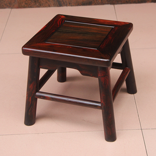 老挝大红酸枝四方凳实木小凳子儿童小板凳换鞋凳沙发凳家用矮凳