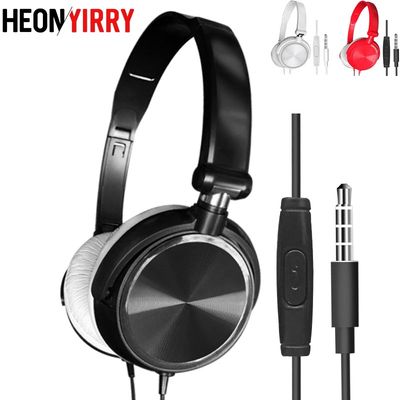 HiFi Wired Headphones for Iphone Sony Headsets with Microph