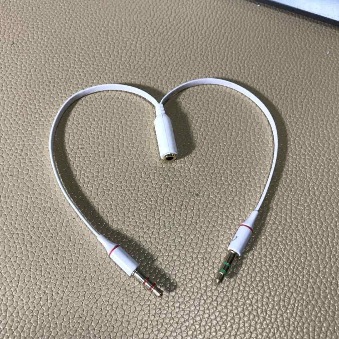 手机耳机转电脑耳麦二器合一分换线音线频转接头笔记本台式一分二,电子元器件市场,连接线/转接线/延长线/数据线,淘宝优惠券,粉丝福利购,淘宝优惠卷