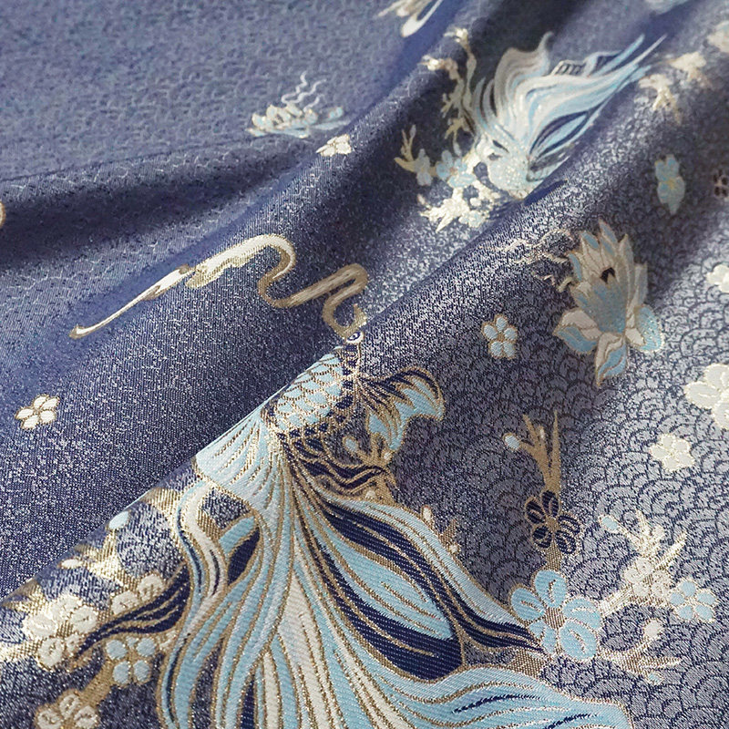 大鱼海棠 | 马h面裙布料定位色织提花布妆花织金布料o.