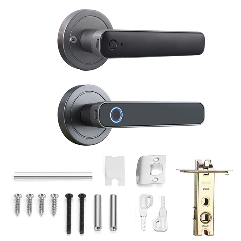 速发Fingerprint Door Lock 2 Unlocked Ways Key Unlocking for