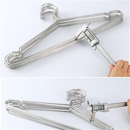 加粗不锈钢304衣架家用加厚凉晾衣撑架子铁晒挂钩衣挂衣服的撑子