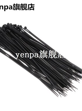 New 100pcs/lot Black Self Locking Nylon Fasten Zip Cable Tie