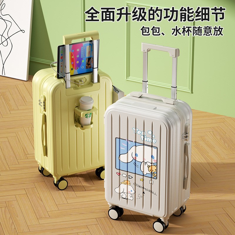 行李箱女卡通印花20寸拉杆箱万向轮24寸学生耐用结实密码旅行皮箱