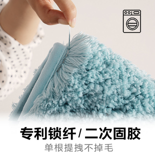 加厚地垫门垫进门卫浴吸水地毯卫生间门口卧室家用脚W垫浴室防滑