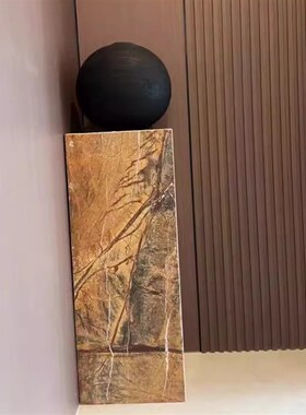雨林啡大理石雕塑台底座基座展示台落地摆件电视柜旁边玄关沙现货