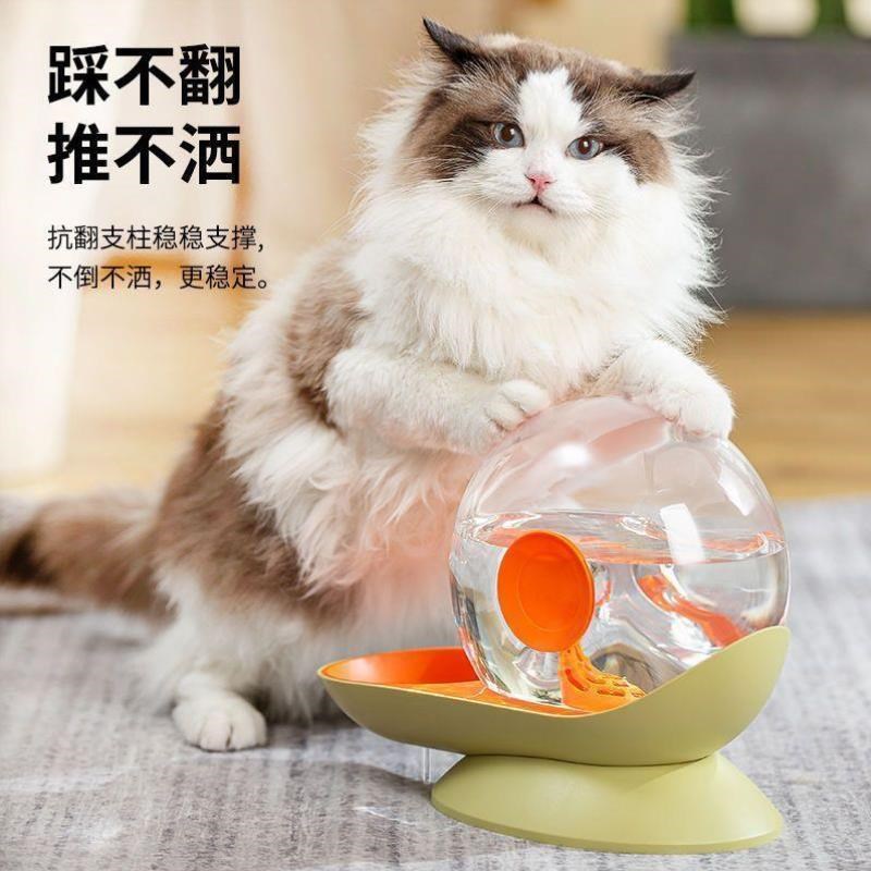 猫饮水猫咪饮水器自动饮水机出水流D动不插电宠物水不湿嘴水盆水