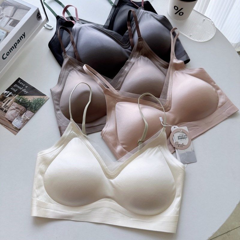 撞色肩带奶皮衣固定杯聚拢无钢圈内衣缎面裸感细肩带美背抹胸,女士内衣/男士内衣/家居服,抹胸,淘宝优惠券,粉丝福利购,淘宝优惠卷