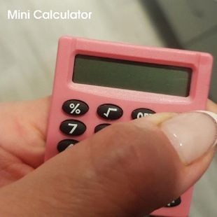 Pocket Mini Calculator Coin 极速Cartoon Handheld Type