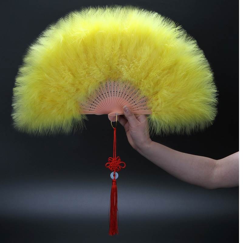 新品羽毛扇子舞蹈表演折叠u扇子拍照道具鹅毛扇超仙折扇女塑料扇